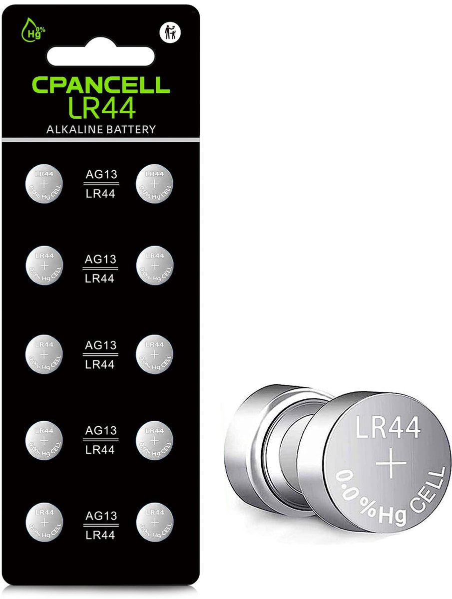 Knopcel batterij LR44 AG13 L1154 - 1.5V - 10 stuks - Geschikt voor diverse apparaten - ShopVlot