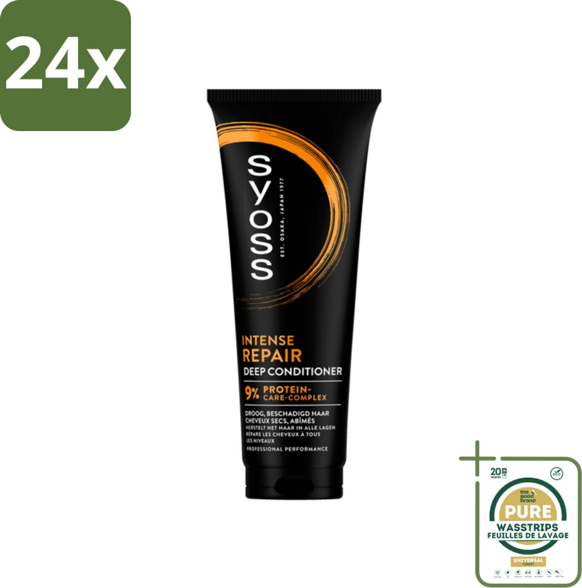 Syoss - Repair - Conditioner - Herstelt & Versterkt - 250 ml - Voordeelverpakking - 24 stuks - Conditioner droog haar - Conditioner beschadigd haar