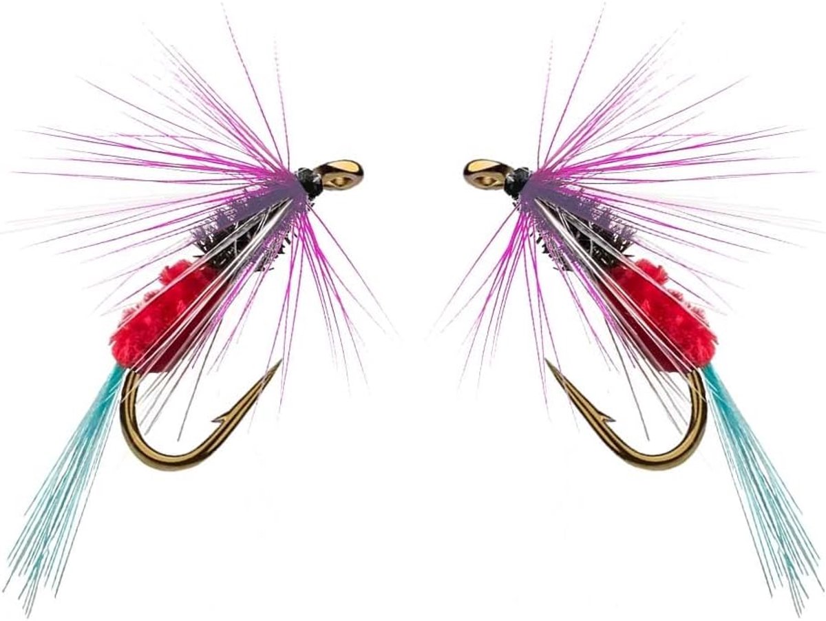 Visspullen 20 stuks - Boogtie vliegende aas - Hoge koolstofstaal haken - Perfect voor baars en forel - ShopVlot