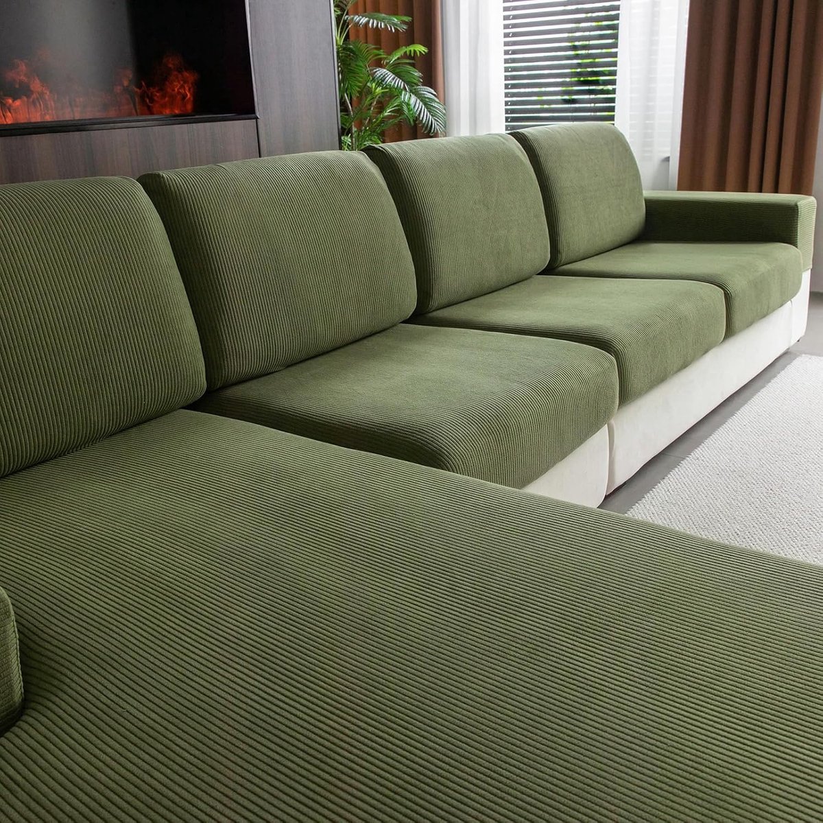 Sofahoes Stretch - Groen - Universeel en Slijtvast - Eenvoudig te Reinigen - ShopVlot