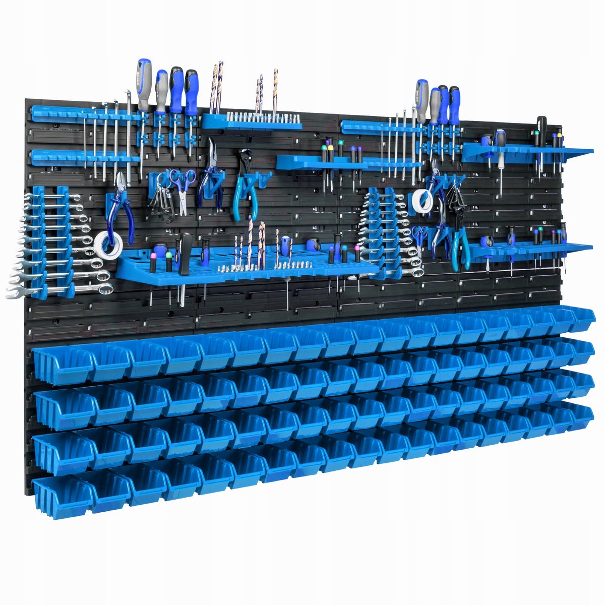Gereedschapswand Garage met 76 Bakken en Houders - 156x78cm