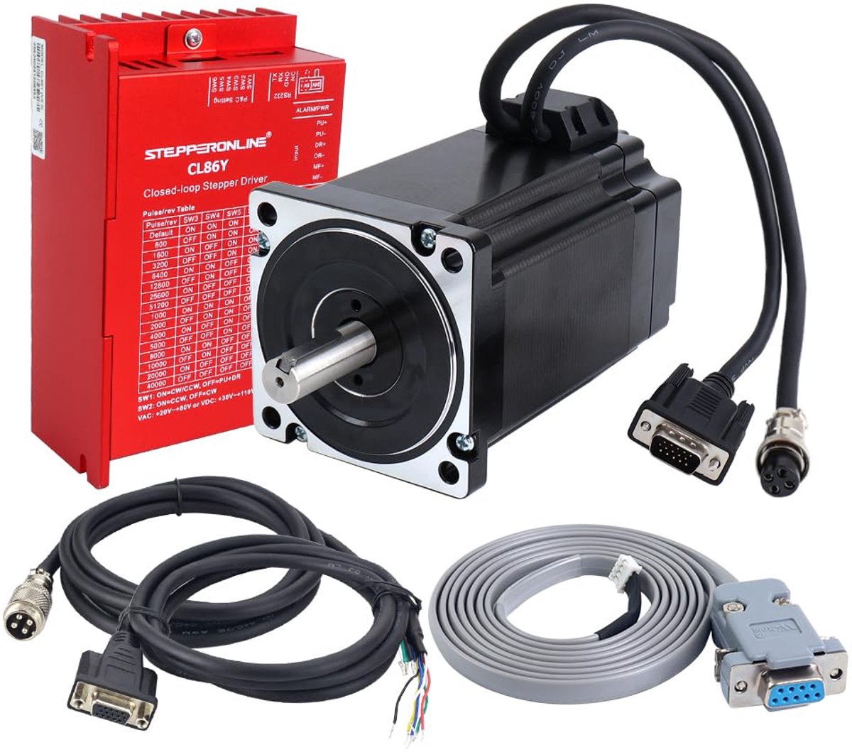 Stepper motor Nema 34 - 9.00 Nm - gesloten lus - voor CNC toepassingen - ShopVlot