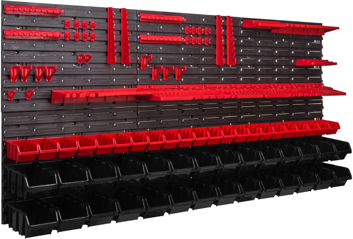 Gereedschapswand 172x78cm met 50 Bakken & Haken - Werkplaats Organizer