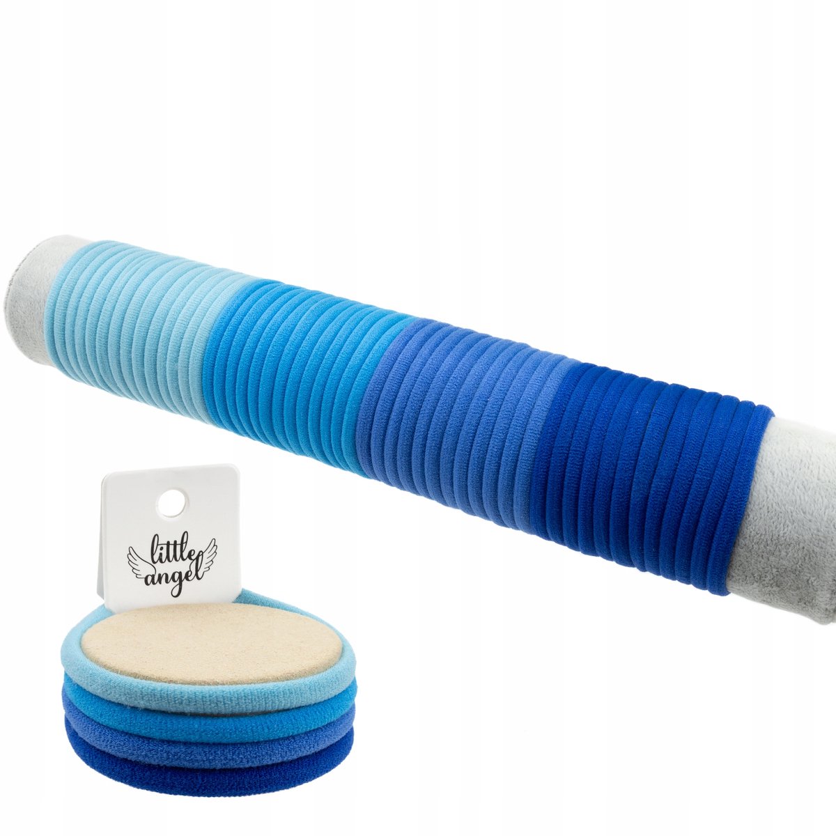 50 Stuks Blauwe Haarbandjes Frottees - Zachte Elastiekjes voor Haar