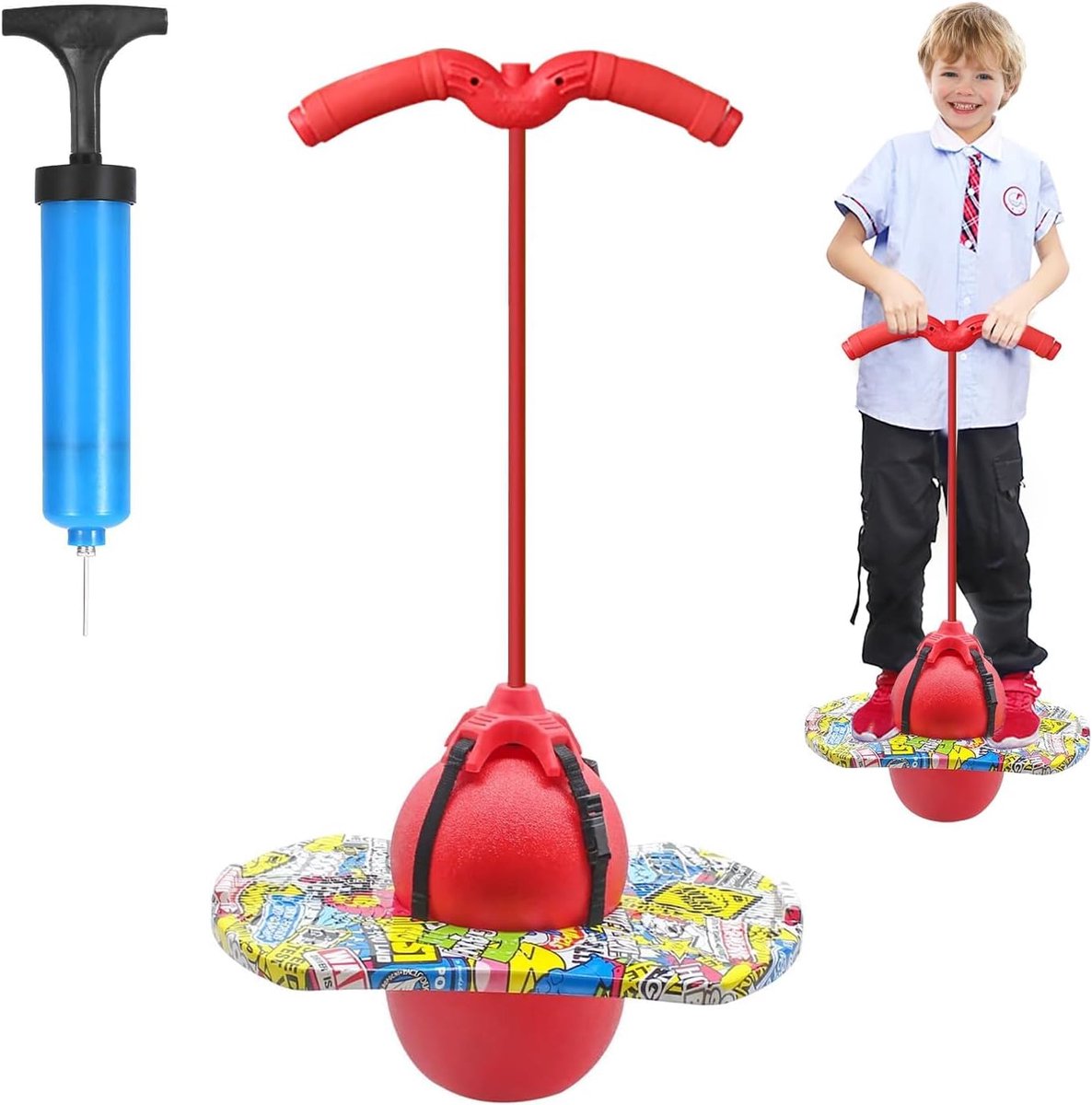 Pogo Stick Kinderen - 100 kg Belastbaarheid - Veiligheidsontwerp - Ideaal voor Balans Training - ShopVlot
