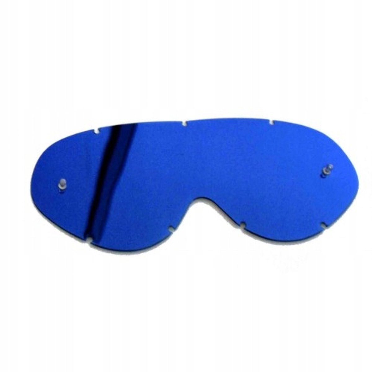 Spiegelende Blauwe Vizier voor Motocross Goggles - Anti-Fog & Anti-Scratch