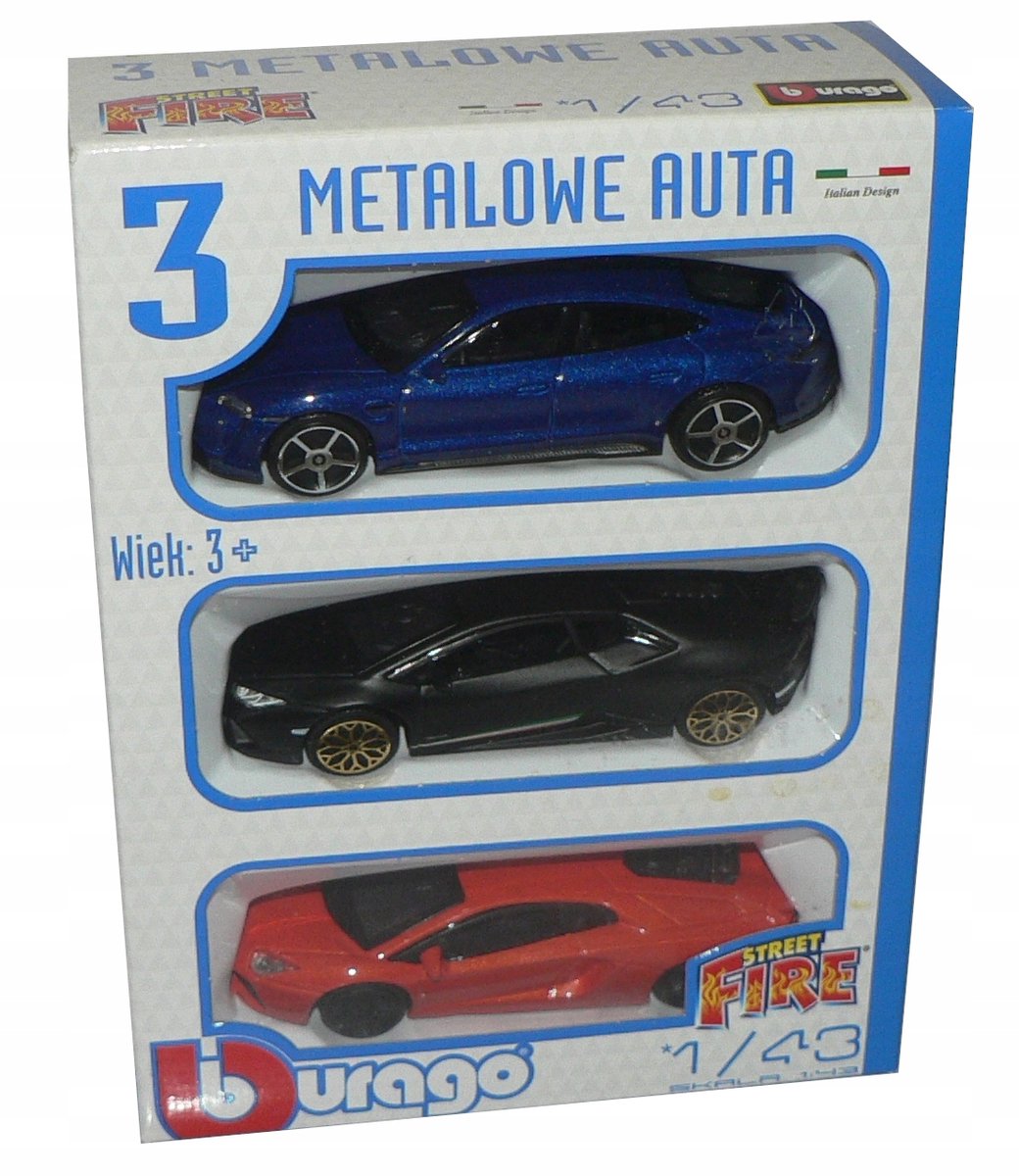 Set van 3 Schaalmodellen: Porsche Taycan, Lamborghini Huracan & Aventador