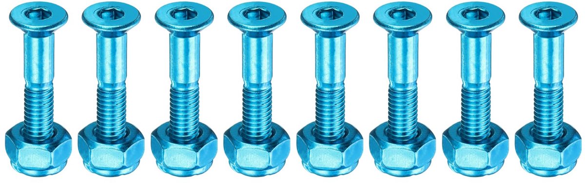 Set van 8 Skateboard Montagebouten van 25 mm in