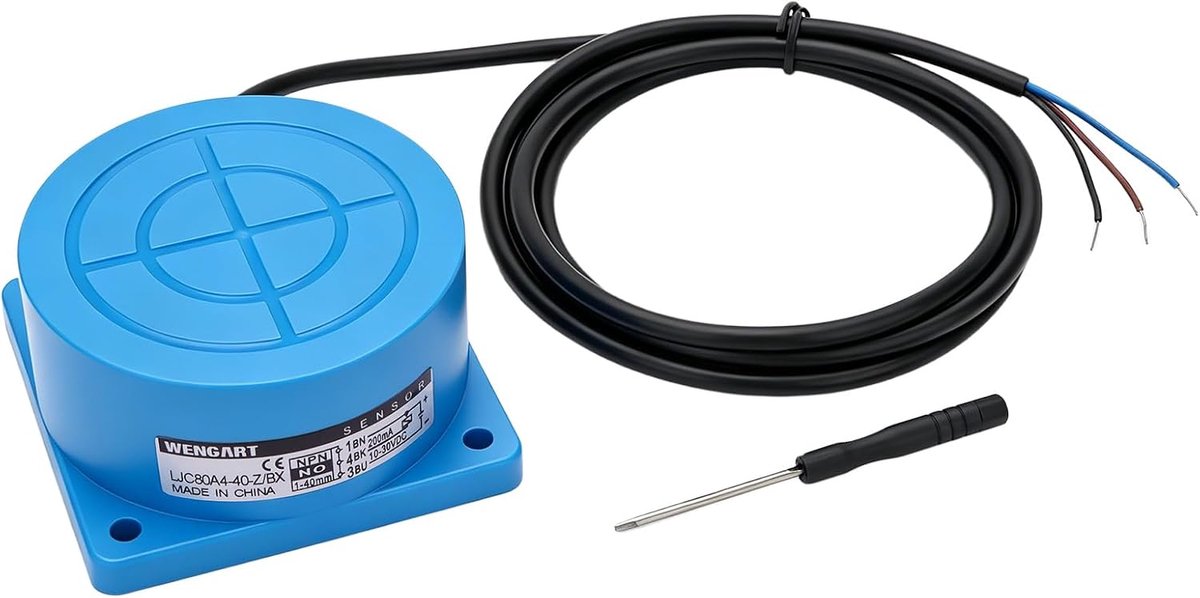 Wengart capacitieve naderingssensor schakelaar LJC12A3-2-Z/BY, M12, DC10-30V, 300mA, 2mm detectieafstand, 3 draden - ShopVlot