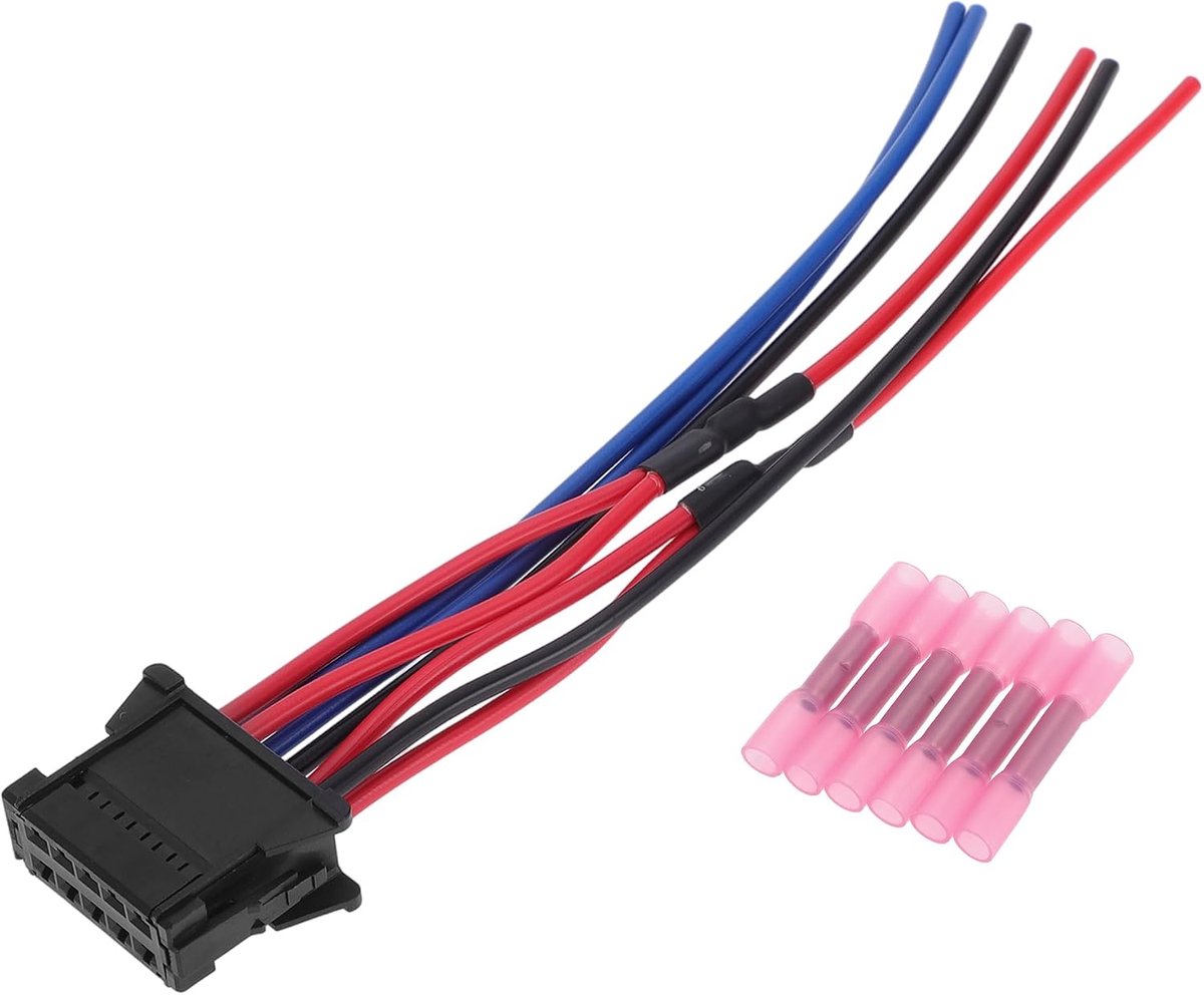 Blower Motor Resistor Cable Connector for Renault Clio Waterproof No.8200729298 Wiring Harness Adapter Black Red 1 Set - ShopVlot