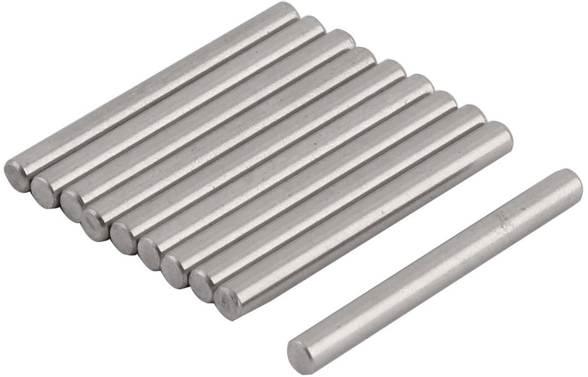sourcingmap® Straight Retaining 3mm x 30mm 304 Stainless Steel Dowel Pins Rod Attach Elements 10Pcs - ShopVlot