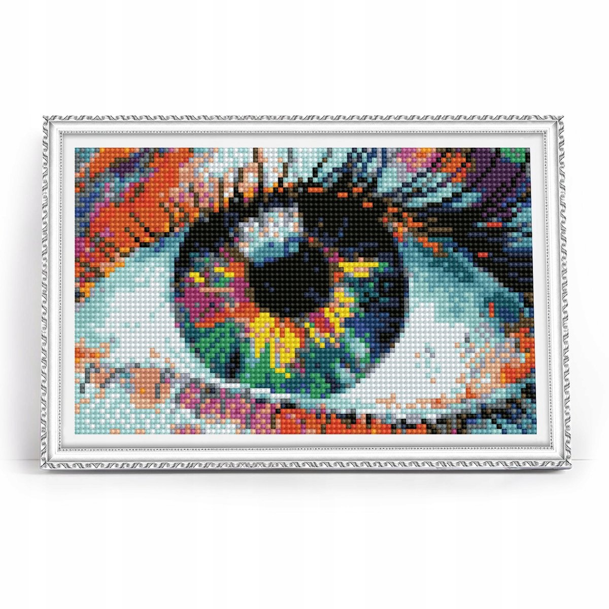 Merkloos Diamond Painting 20x30 cm - Kleurrijk Oog Mozaïek