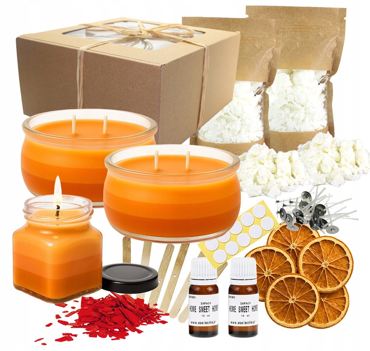 Doe-het-zelf Sojawax Kaarsen Set - Home Sweet Home Geur