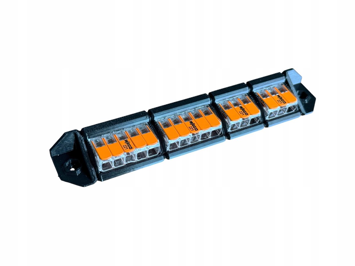 Montagesysteem WAGO 221 - 2x3/2x5 | Stevige Klemhouder