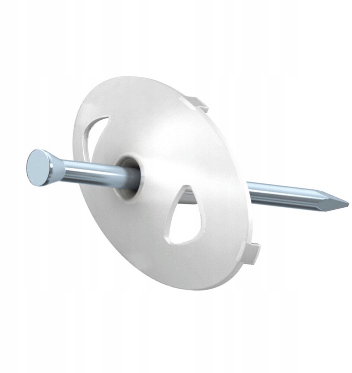 Merkloos Kabelanker met Nagel 3x70mm Wit