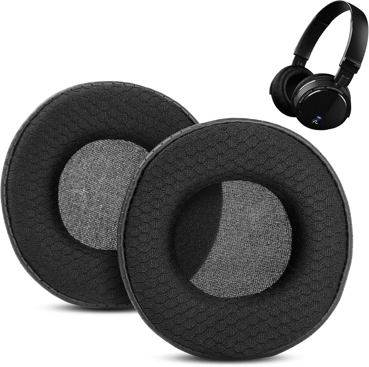Ear Pads Compatible with Philips SHB5500 SHL8805 Headphones Ear Pads Replacement with Durable Fabric/Breathable - ShopVlot