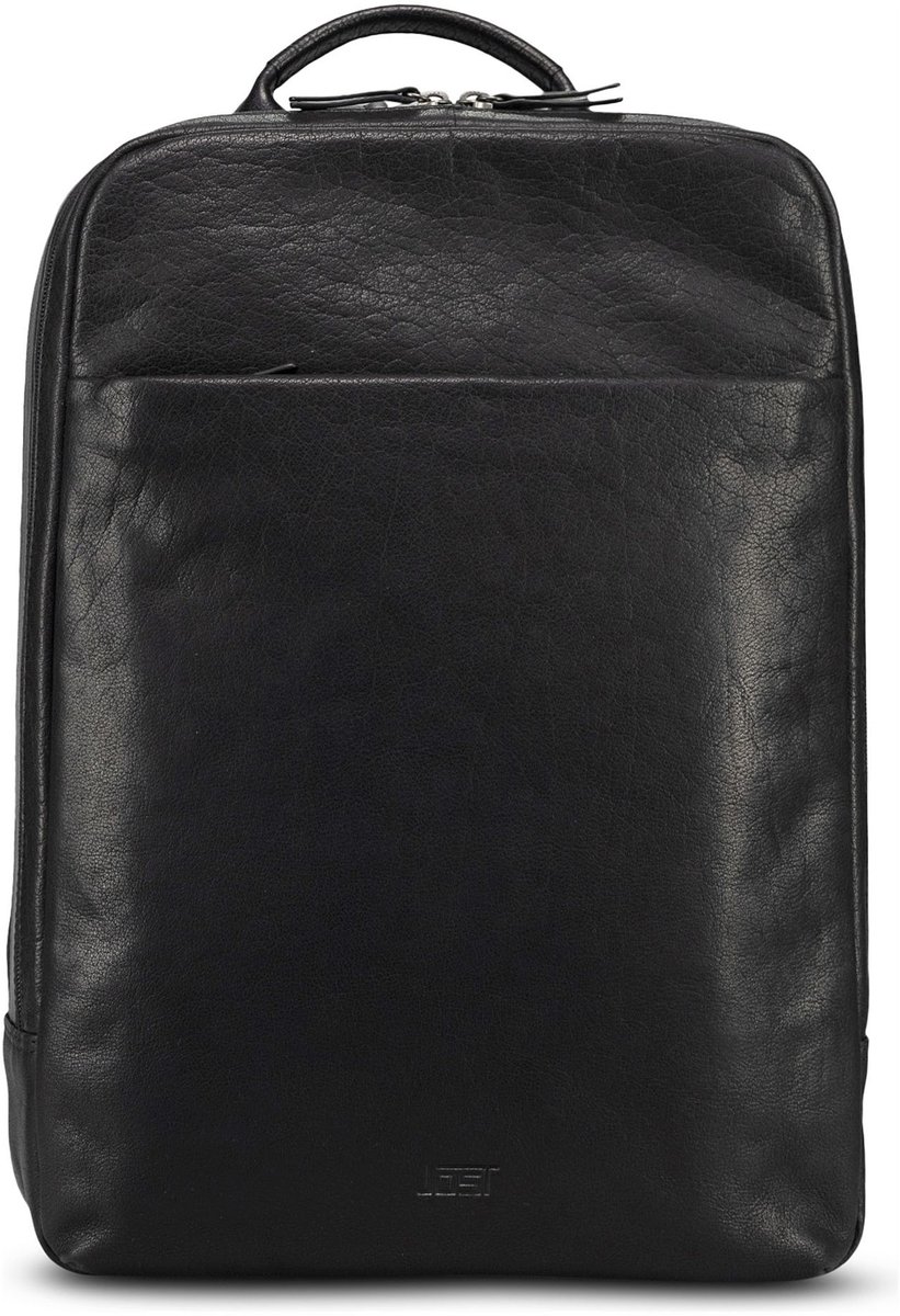 Jost Glasgow Dagrugzak RFID-bescherming Leder 44 cm Laptopvak - 40cm (16 duim) - black