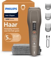 Philips Hair Clipper 5000 Series Tondeuse – Voor Snel en Gelijkmatig Knippen - 16 Lengte-instellingen -Zelfslijpende Mesjes -Trim & Flow Kam - Tot 90 Min. Draadloos Gebruik - Opbergetui – HC5735/15