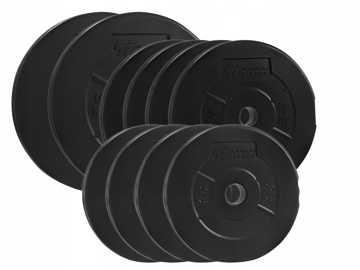 Platinum Fitness 50kg Bitumen Schijven Set 29mm