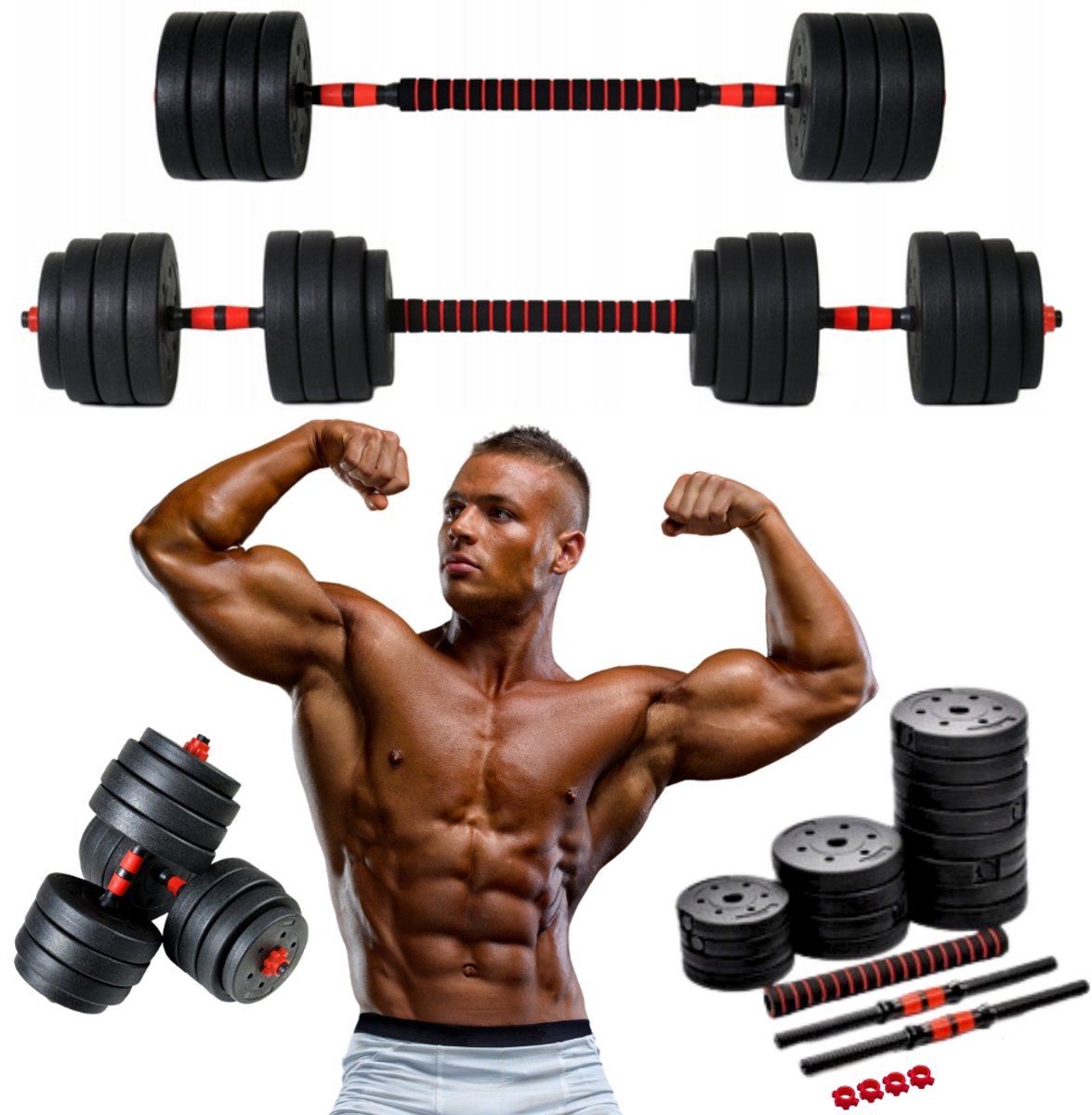 Verstelbare Dumbbell Set 40kg - Ideaal voor Krachttraining Thuis