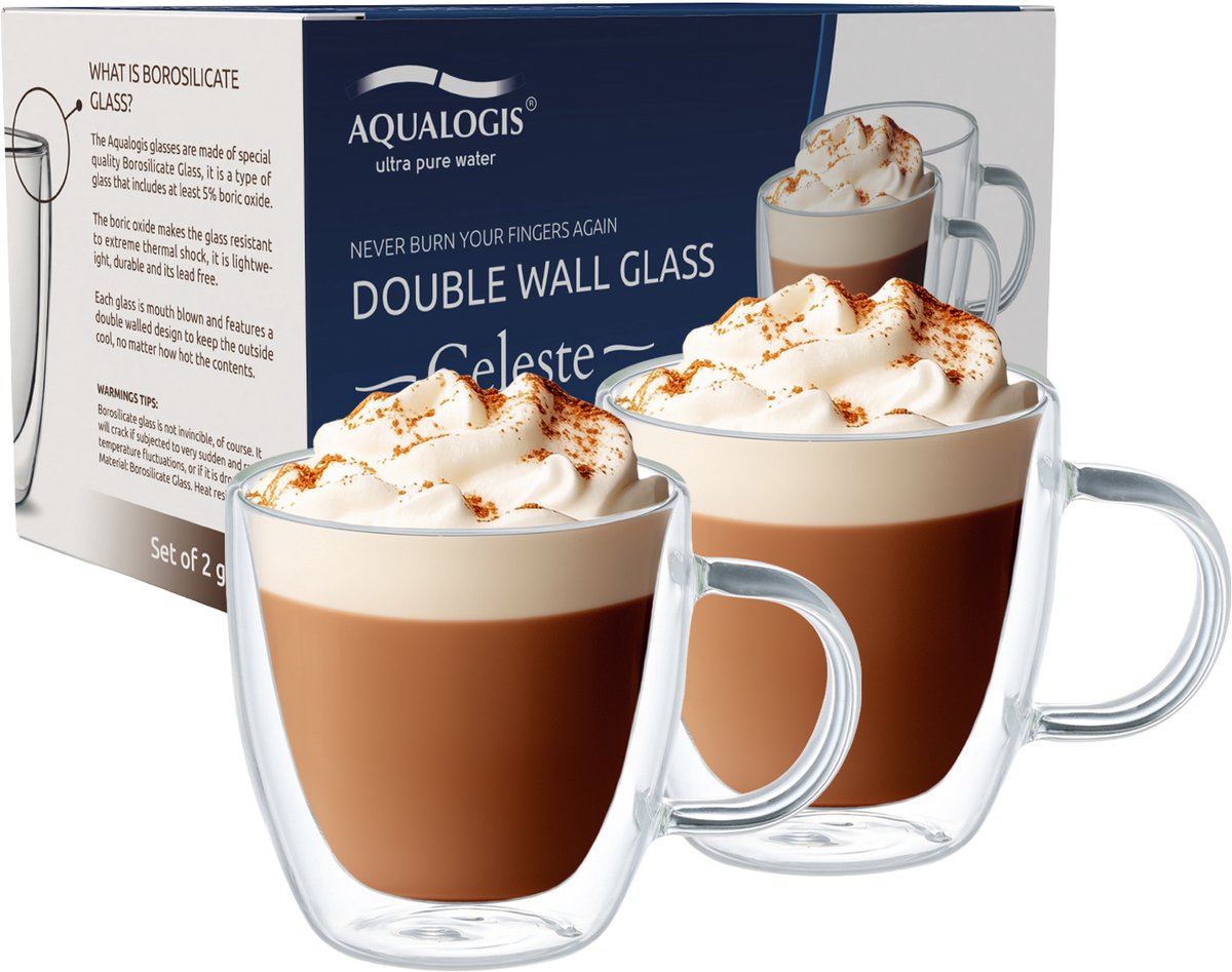 Celeste Thermische Glazen voor Koffie & Thee - 160ml (2 stuks)