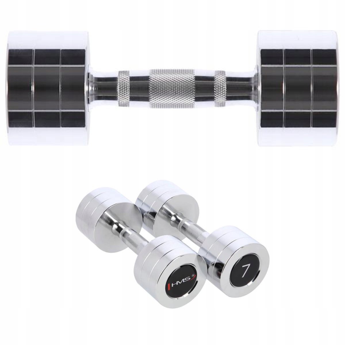HMS Chromen Halters 2x 7 kg - Fitness & Krachttraining