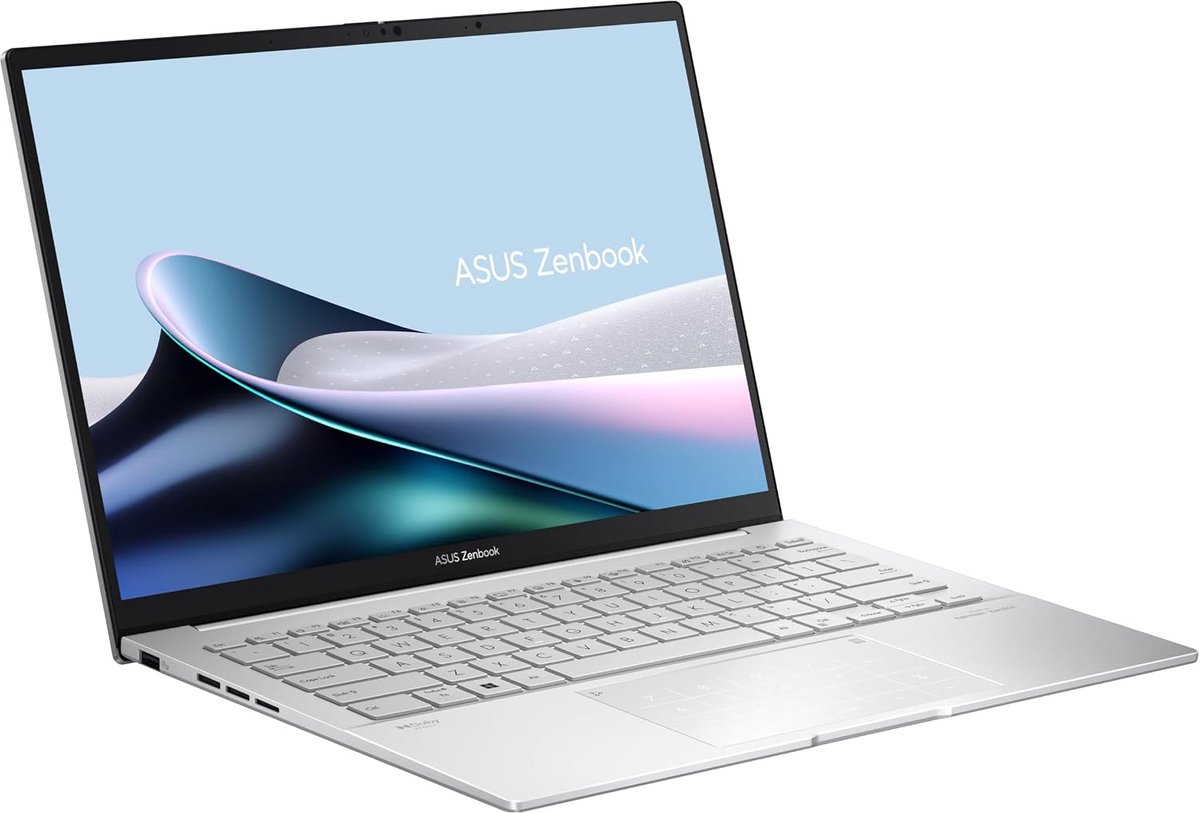 ASUS Zenbook 14 OLED UX3405CA-QD1481W - Laptop 14 inch - Spaans QWERTY-toetsenbord (Intel Core Ultra 7 255H, 16 GB RAM, 512 GB SSD, ARC 140T, Windows 11 Home) Silver Fog thumbnail 2
