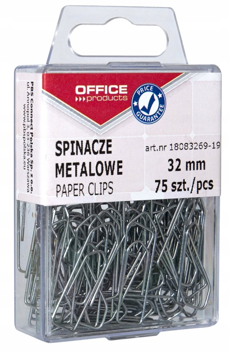 Metal Klemmen 32mm 75 stuks - Zilverkleurig Kantoorbenodigdheden