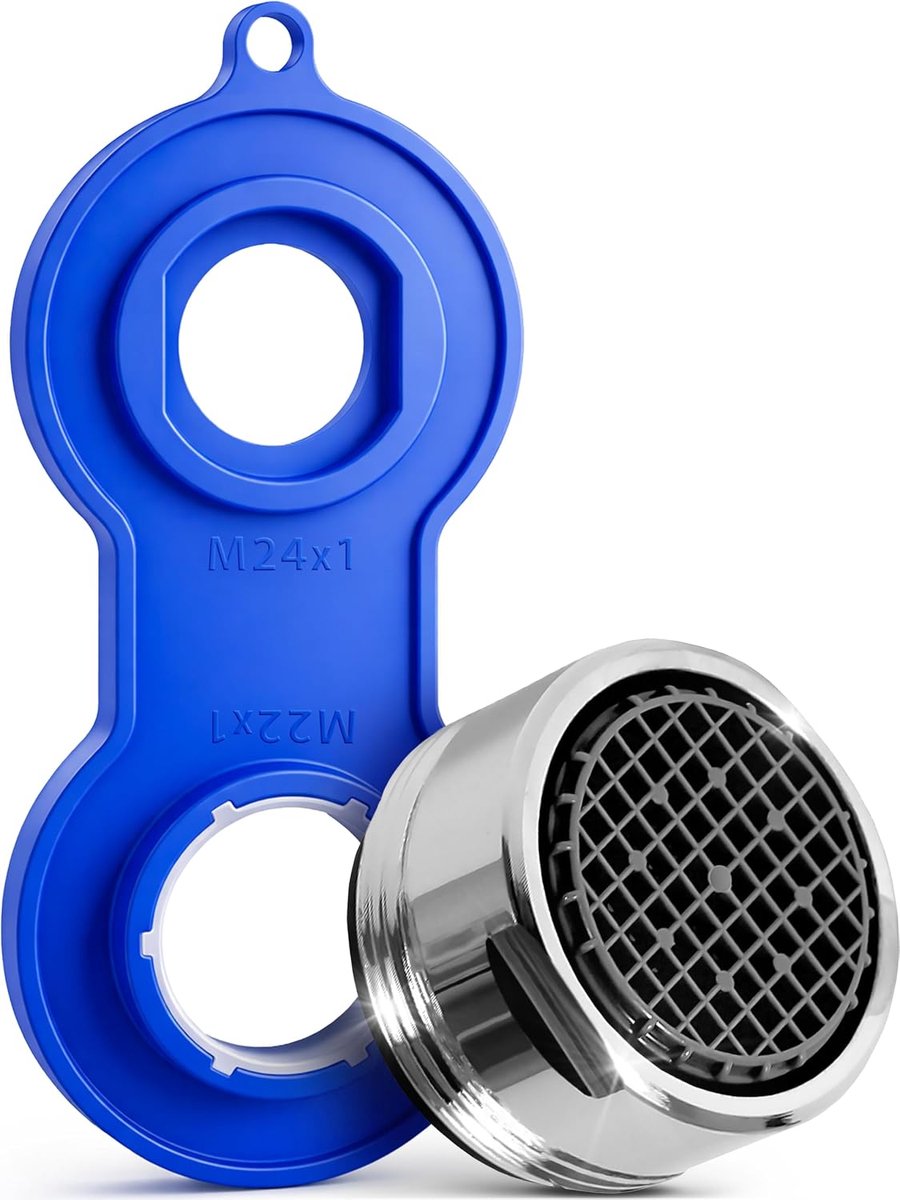 M. ROSENFELD HOME Mounted perlators, water saving for tap, jet regulator M24 taps, attachment, stainless steel & ABS - ShopVlot