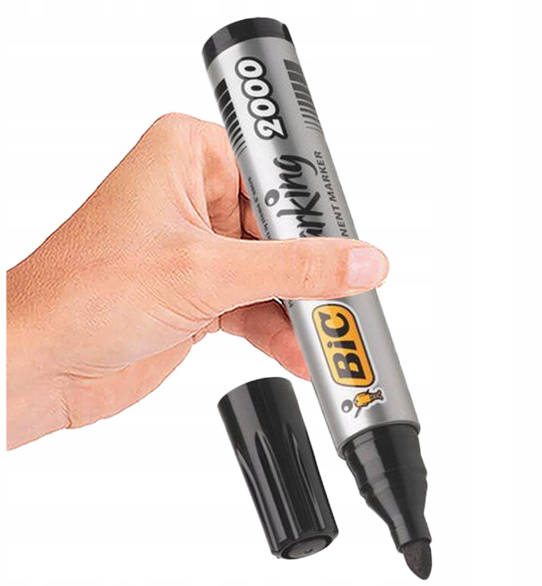 BIC Dikke Permanente Marker Zwart - Universeel & Sneldrogend