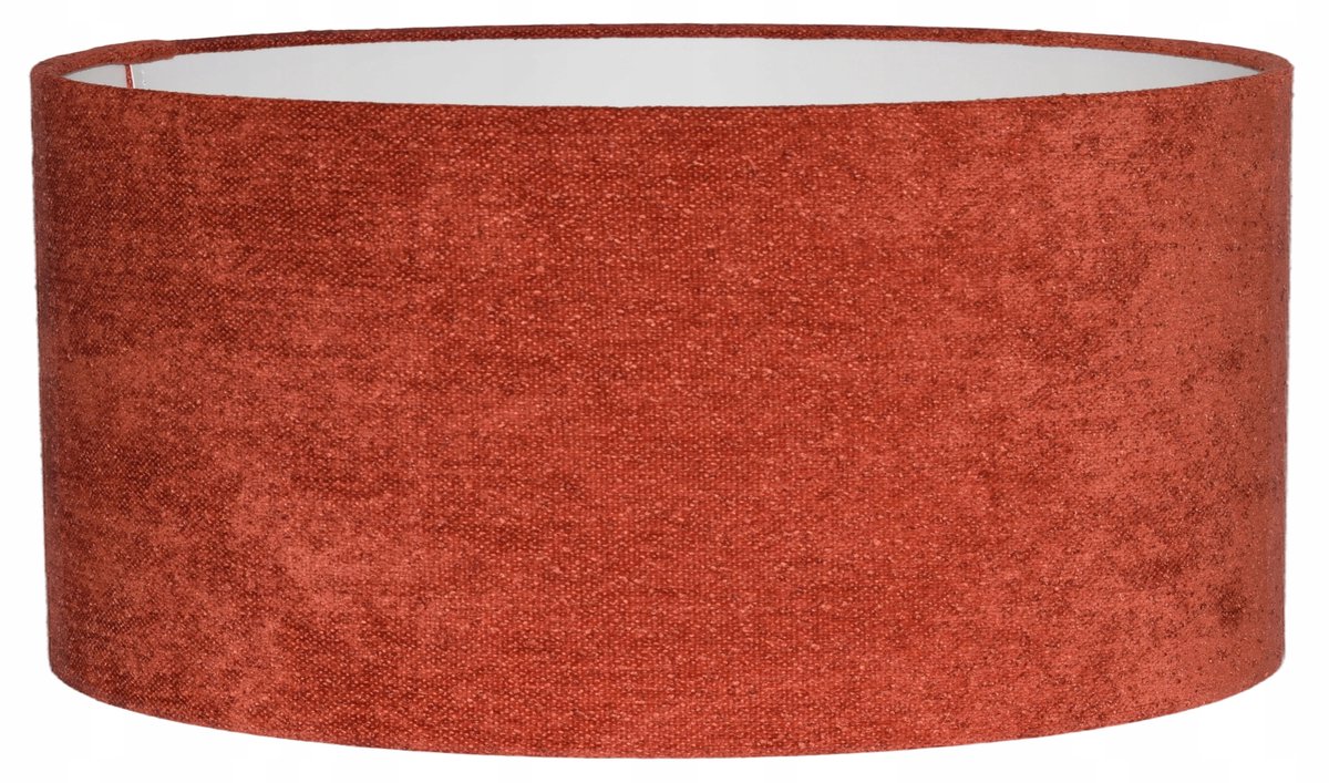 Cilinder Lampenkap Boucle Rood 40/20 cm E27
