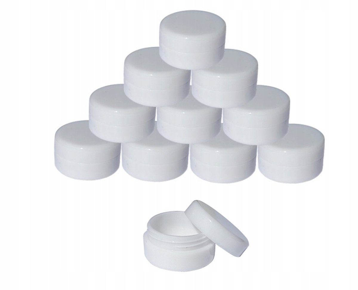 50x Acryl Potjes met Schroefdeksel - 2ml