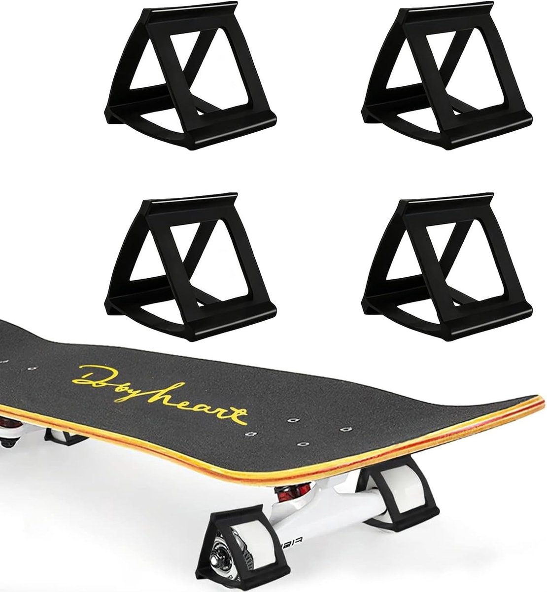 Skateboard Trick Trainer - Zwart - 5 x 5 x 6 cm - Rubber Wielsteun voor Beginners