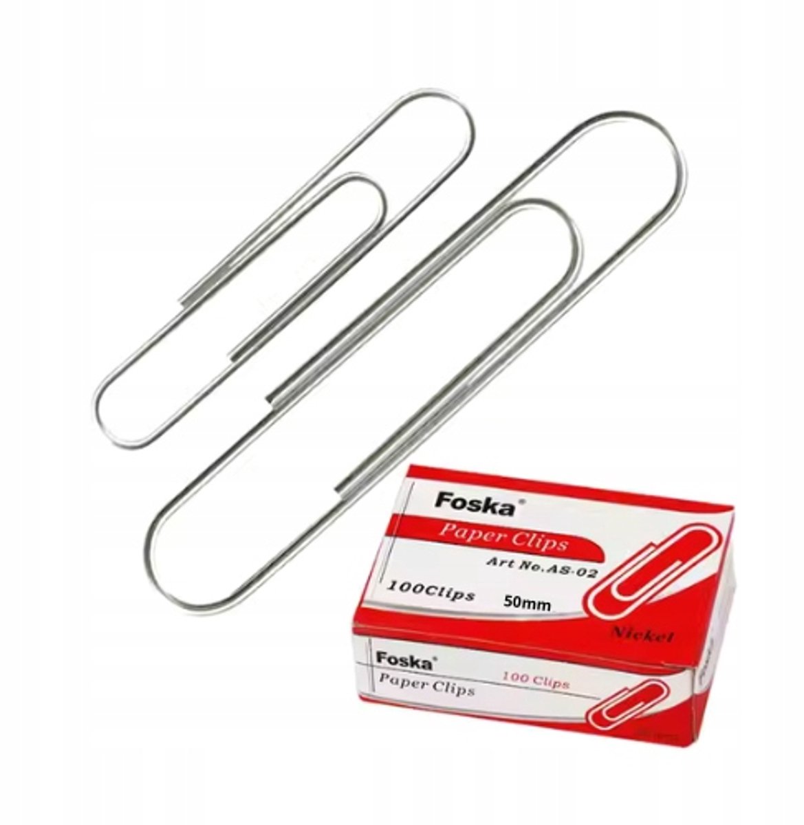 Zilverkleurige Metalen Kantoorspiraaltjes 50mm - 100 Stuks
