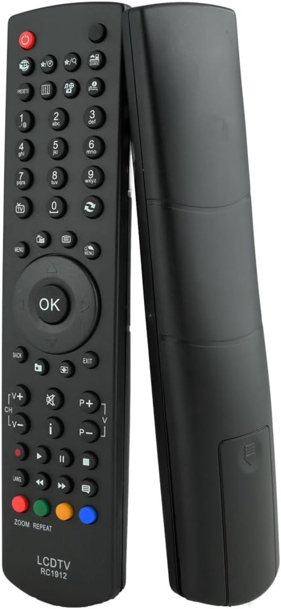 Replacement Remote Control compatible with TELEFUNKEN RC1912 for D32H127N2, L24H115N3, L24H185I3, L24H185N2 - ShopVlot