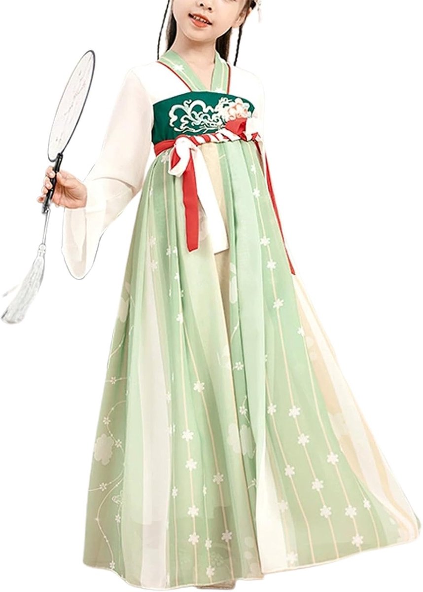 Générique 2026 Chinees kostuum voor meisjes, traditionele dansjurk, sprookjesprinsessenoutfit - ShopVlot