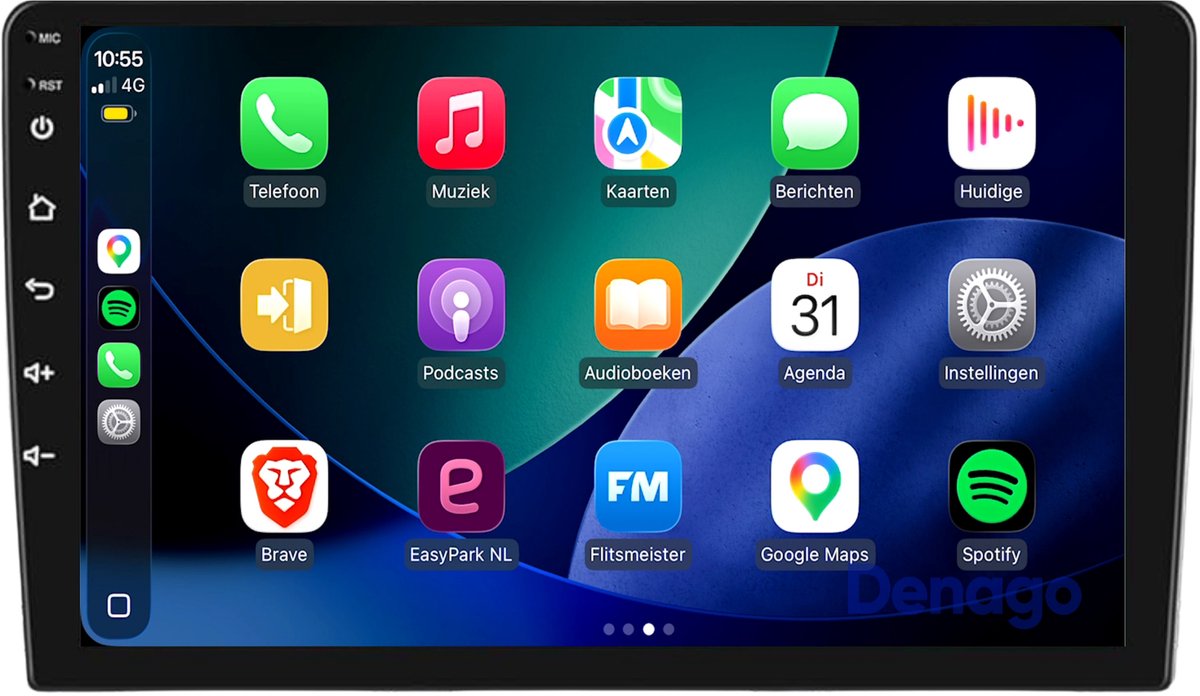 CarPlay autoradio geschikt voor Peugeot 308 | 2013 t/m 2021 | Android 13 | Draadloos Apple CarPlay & Android Auto | 2GB + 32GB | QuadCore processor | Denago DNG-A504 | 2025 model | 2013 2014 2015 2016 2017 2018 2019 2020 2021 | Bluetooth & Wifi