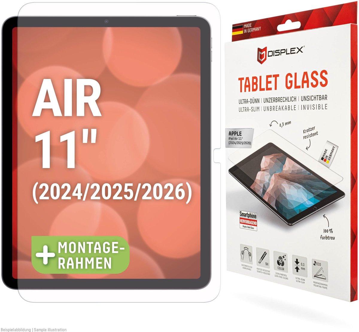 Solidchoice - Tempered Glas Screen Protector voor Tablet 11''