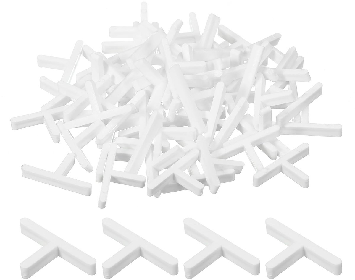 Solidchoice - Set van 500 T-vormige Tegelafstandhouders 2mm