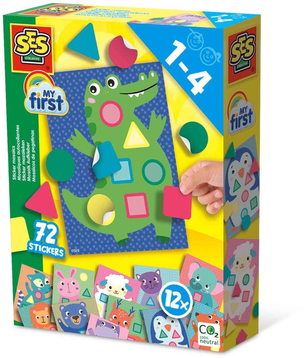 Solidchoice - My First Stickermozaïek Set voor Kinderen van 1-4 Jaar