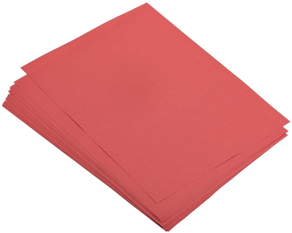 Solidchoice - 50 Vellen Gekleurd A4 Kopieerpapier 80gsm Rood