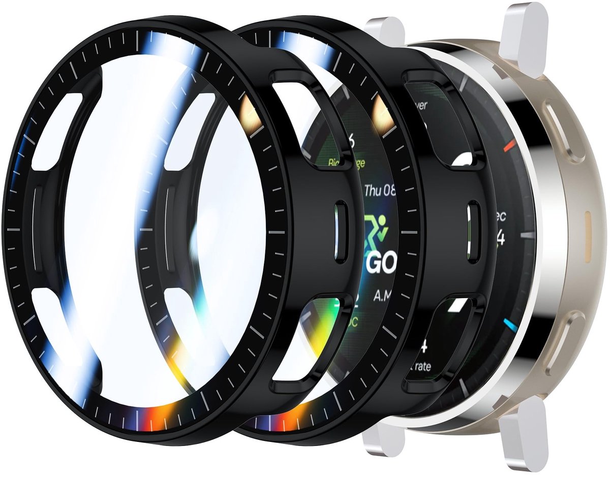 Solidchoice - Beschermhoes voor Amazfit Active 3/3 Premium met Displaybescherming