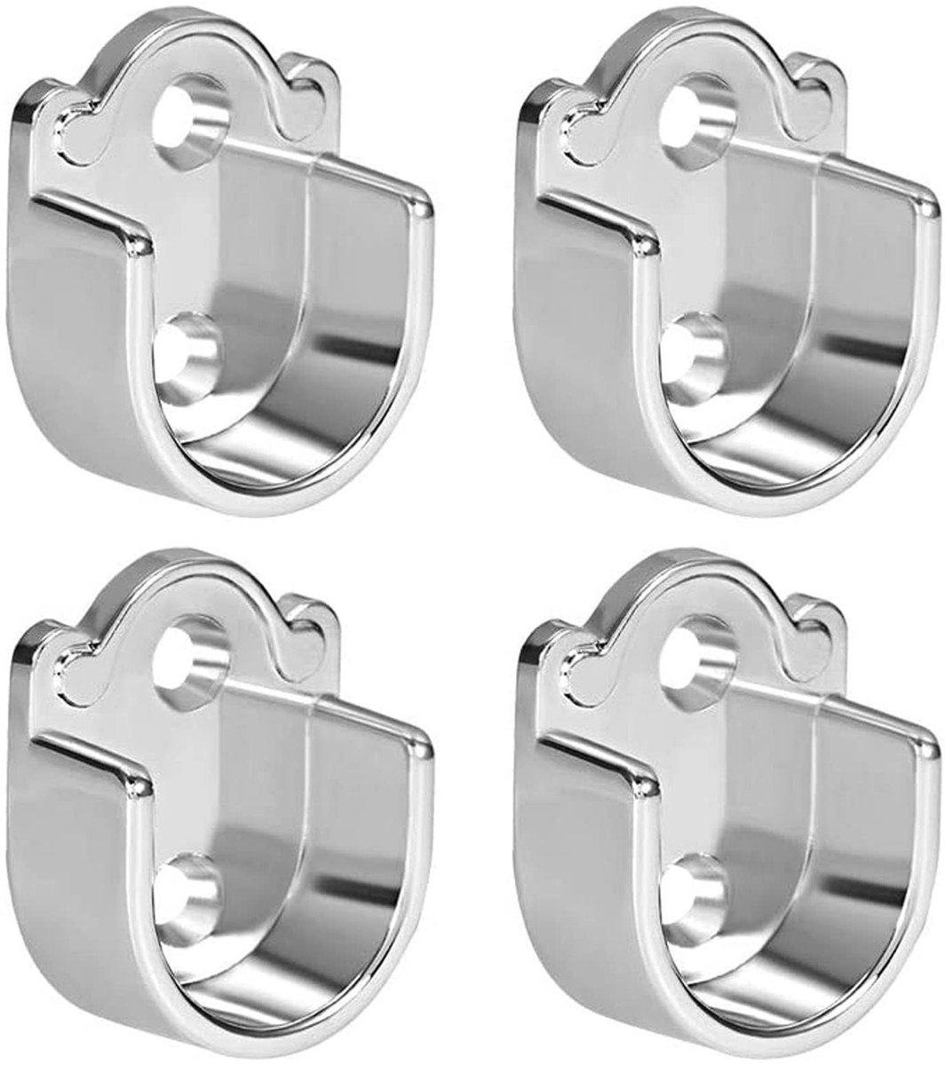 Solidchoice - 4 Stuks U-vormige Beugels voor Douchegordijn Stangen