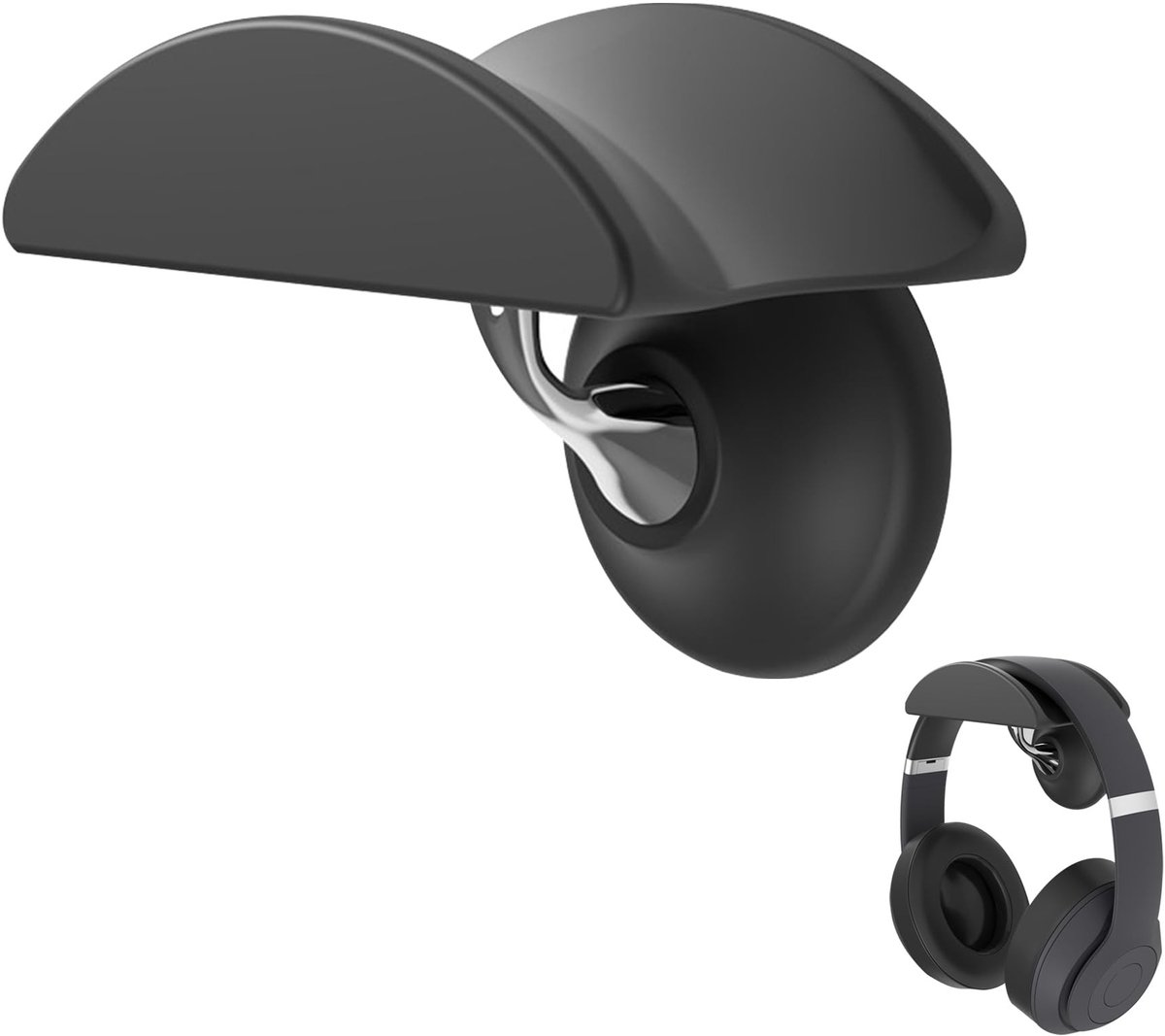Solidchoice - Wandbeugel voor Hoofdtelefoons met Eenvoudig Montage Systeem