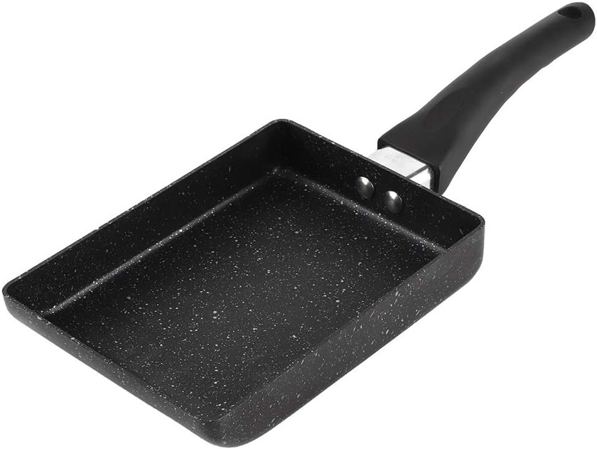 Omelette Pan, Japanese Tamagoyaki Pan Small Non-Stick Egg Frying Pan for Hob -5.3 x 7.3 x 13.8 inches - ShopVlot