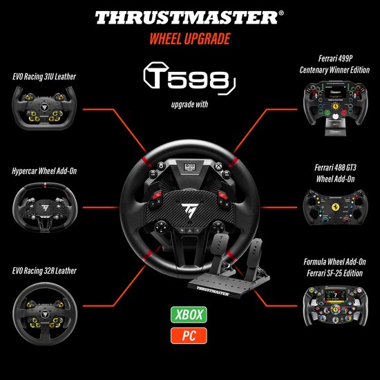 Thrustmaster T598X - Direct Axial Drive Force Feedback Racestuur - voor Xbox Series X|S, Xbox One, PC - next-gen Direct Drive (5 Nm constant = 10 NM Peak) van Thrustmaster — afbeelding 2