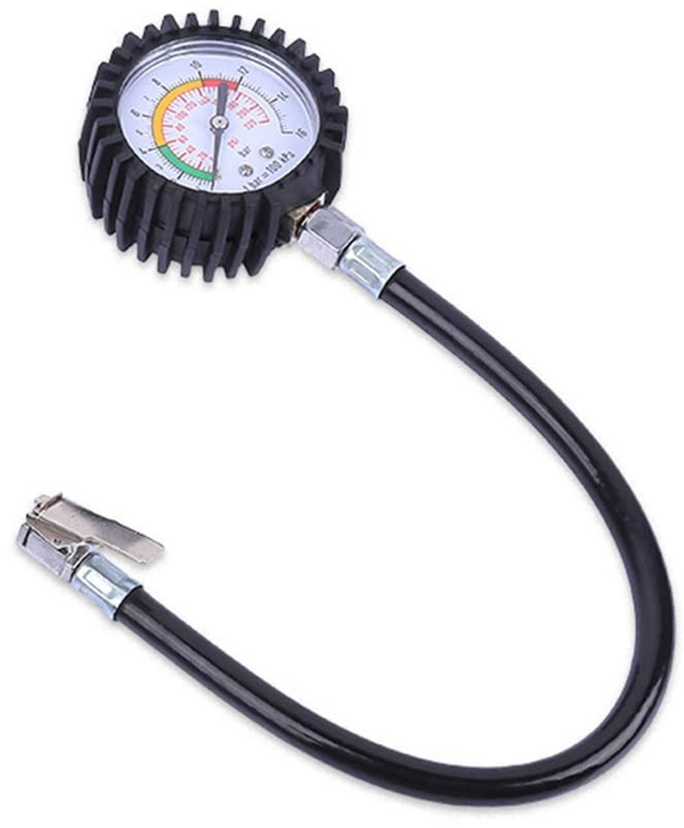 Solidchoice - Bandenspanningsmeter met Verlengde Slang voor Auto en Vrachtwagen