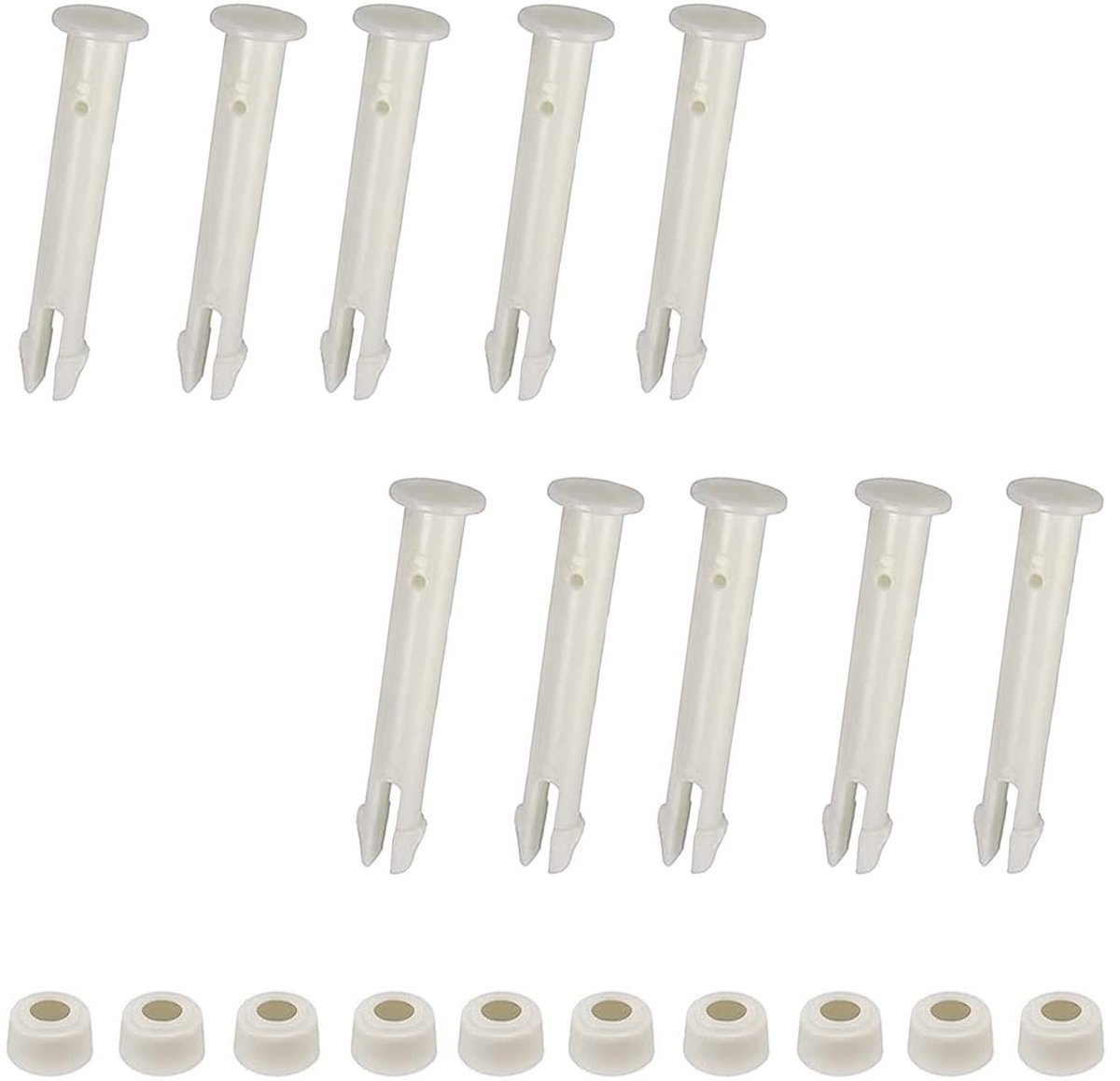 Solidchoice - 10 Stuks Plastic Zwembad Connector Pins en Rubber Seals