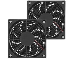 Solidchoice - 2 Stukken 120 mm USB-ventilatoren - Stil en Effectief - Compact en Handig - Koeling voor Computer - Geschikt voor Behuizing - Ideaal voor...