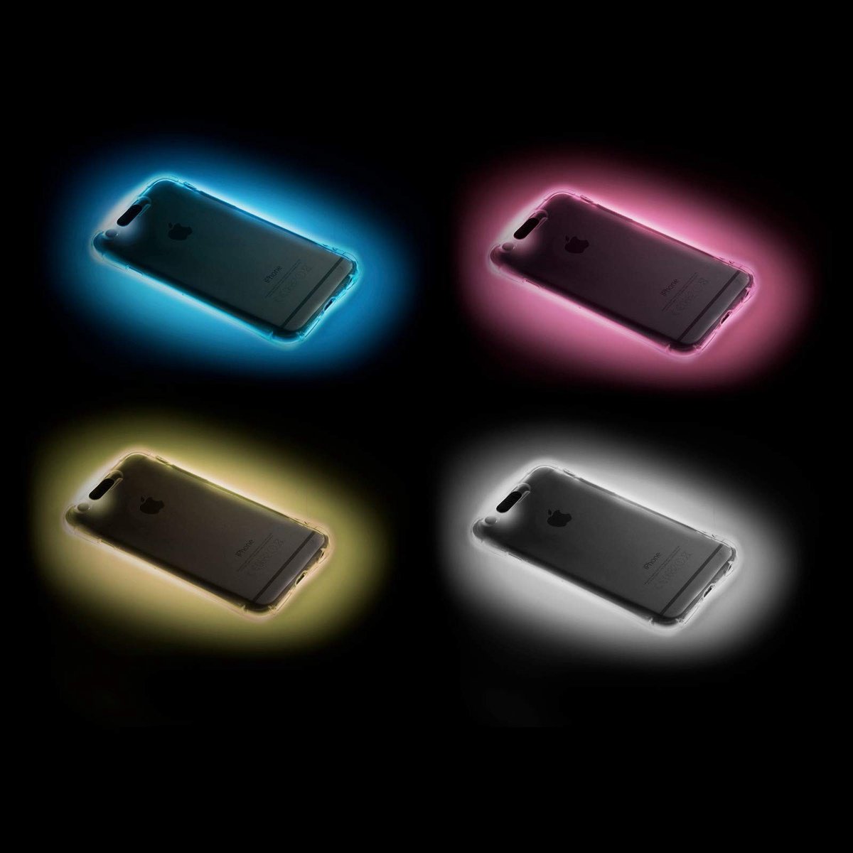 Solidchoice - LED Telefoonhoes voor iPhone 5/5s in Roze met Oplichtende Functie
